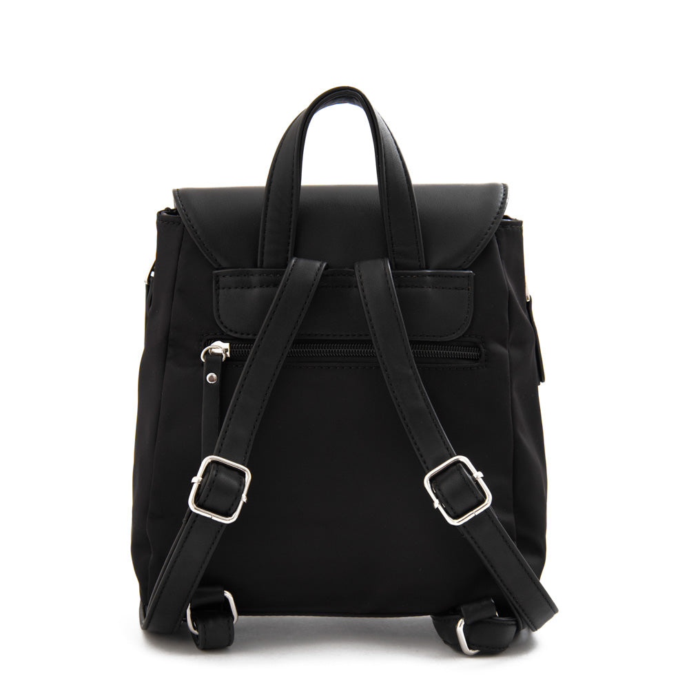 Mochila con tapa neferet mediana negro especial