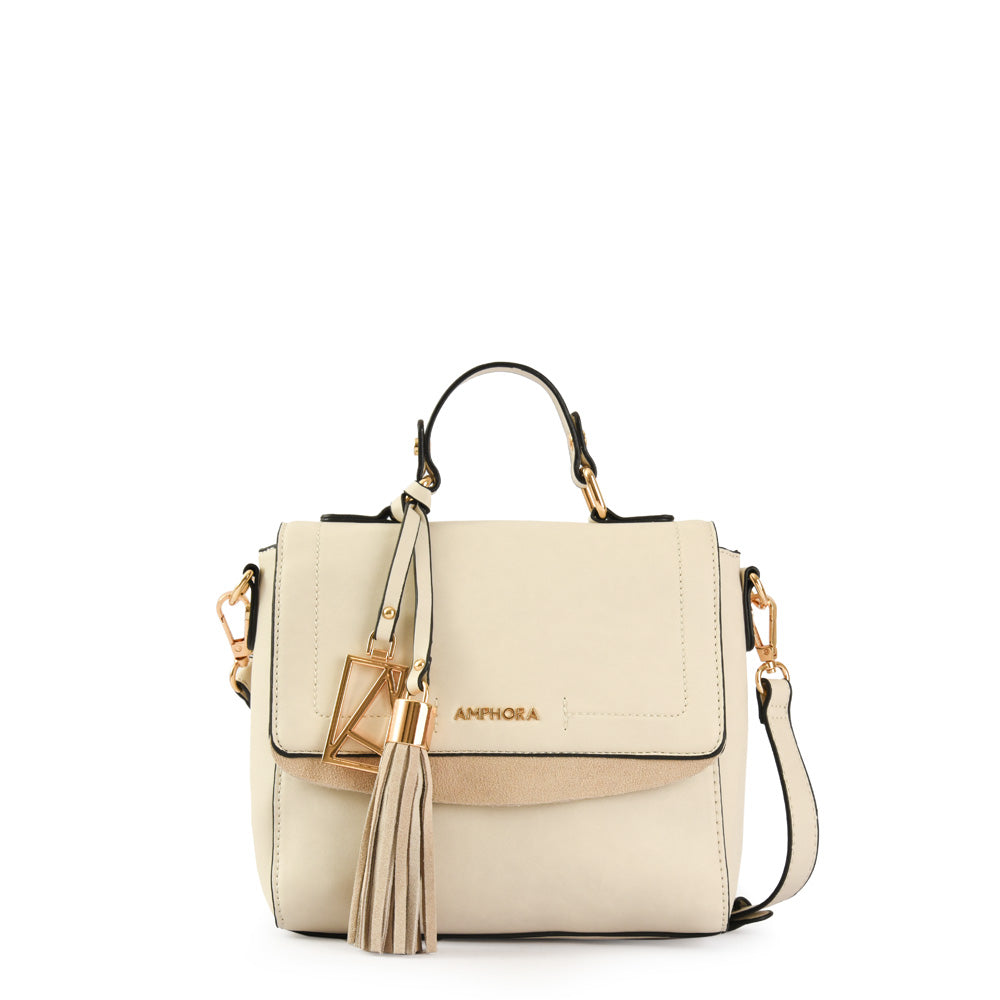 Cartera bandolera con tapa familie mediana