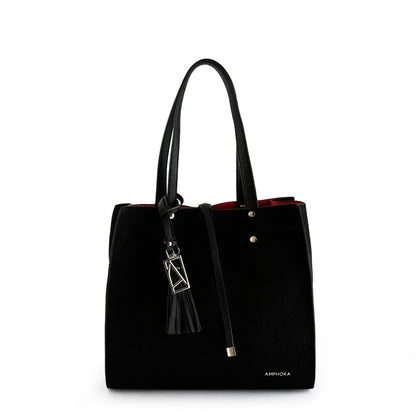 Cartera dos asas mediana allure negro