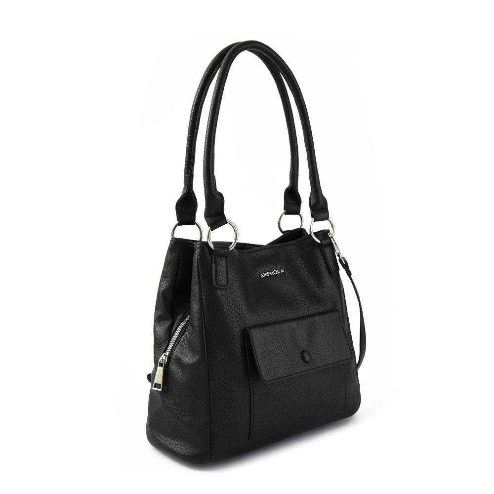 Cartera tote tres divisiones rufa grande negro