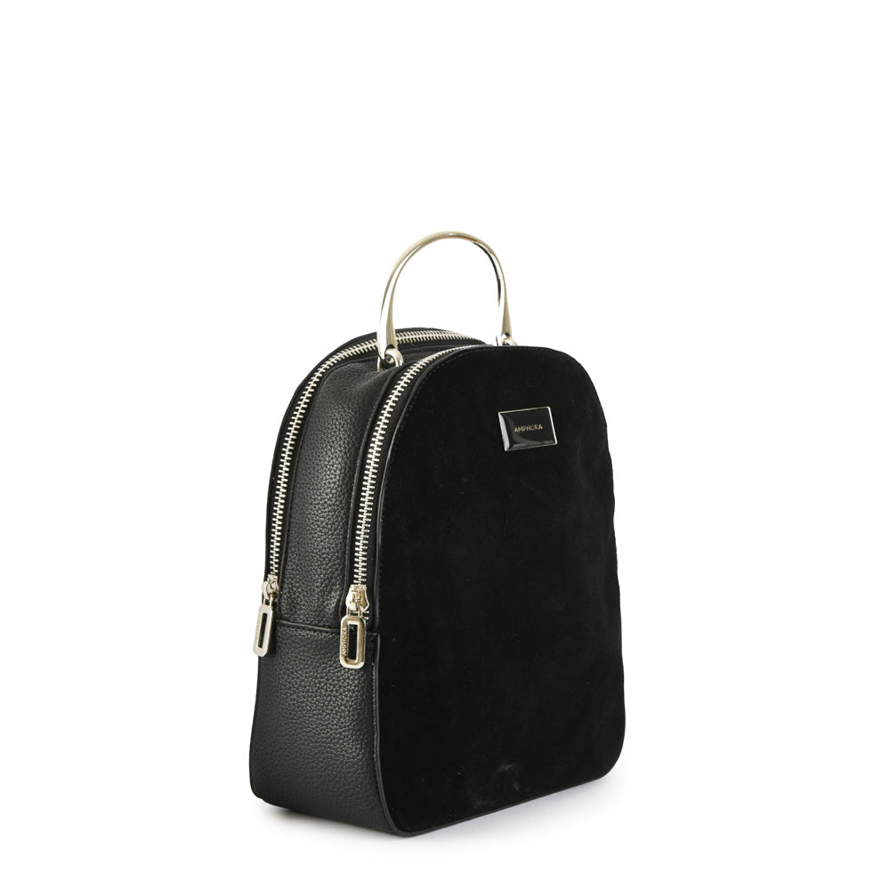 Mochila Pequeña Chaise negro texturizado