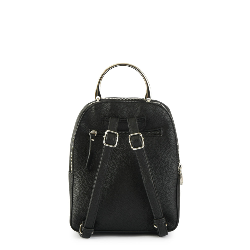 Mochila Pequeña Chaise negro texturizado