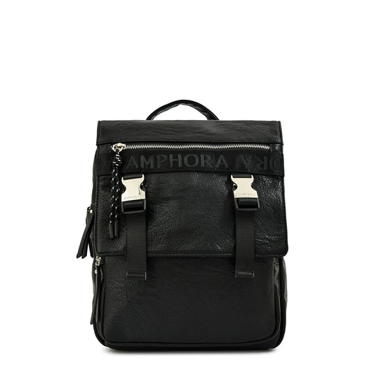 Mochila con tapa mediana mayna Negro especial