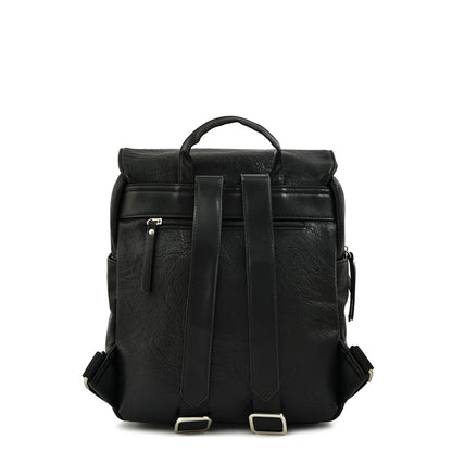 Mochila con tapa mediana mayna Negro especial