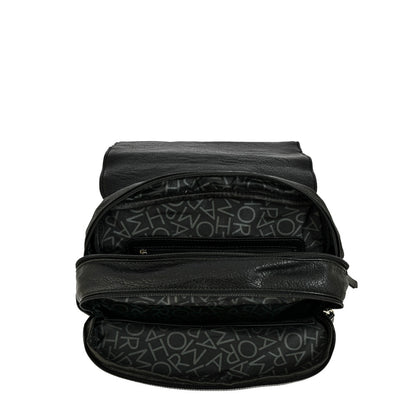 Mochila con tapa mediana mayna Negro especial