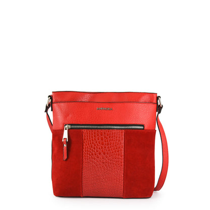 Cartera bandolera mediana elina rojo