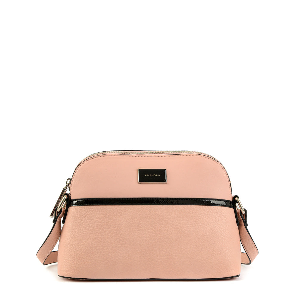Cartera bandolera rachel mediana rosado claro