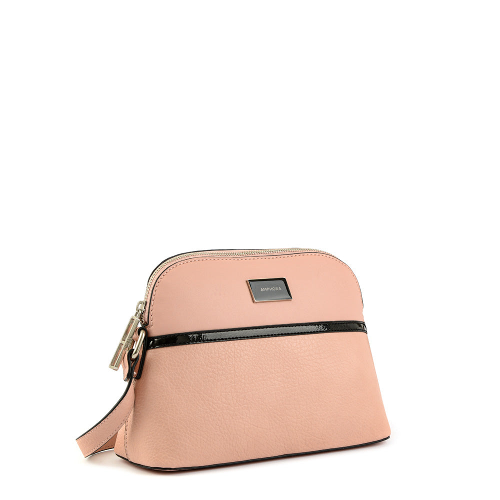Cartera bandolera rachel mediana rosado claro