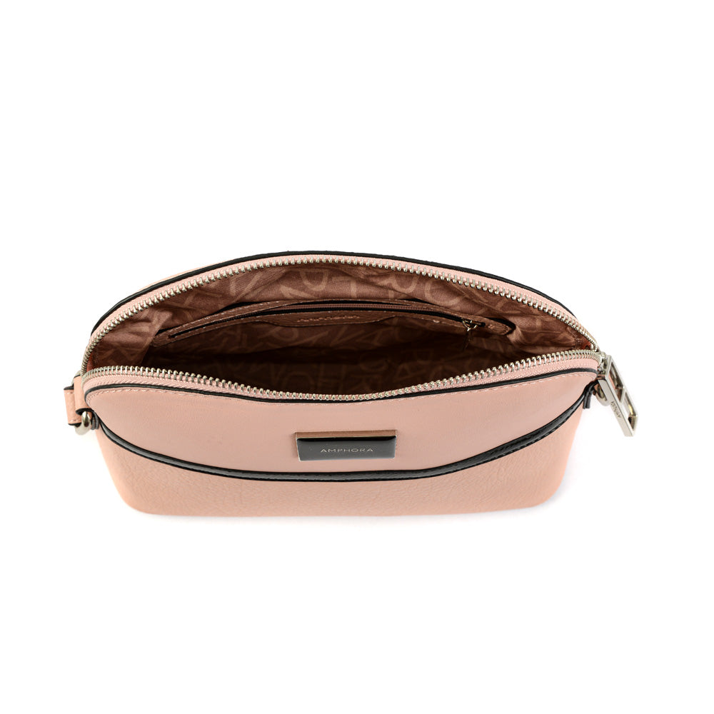 Cartera bandolera rachel mediana rosado claro