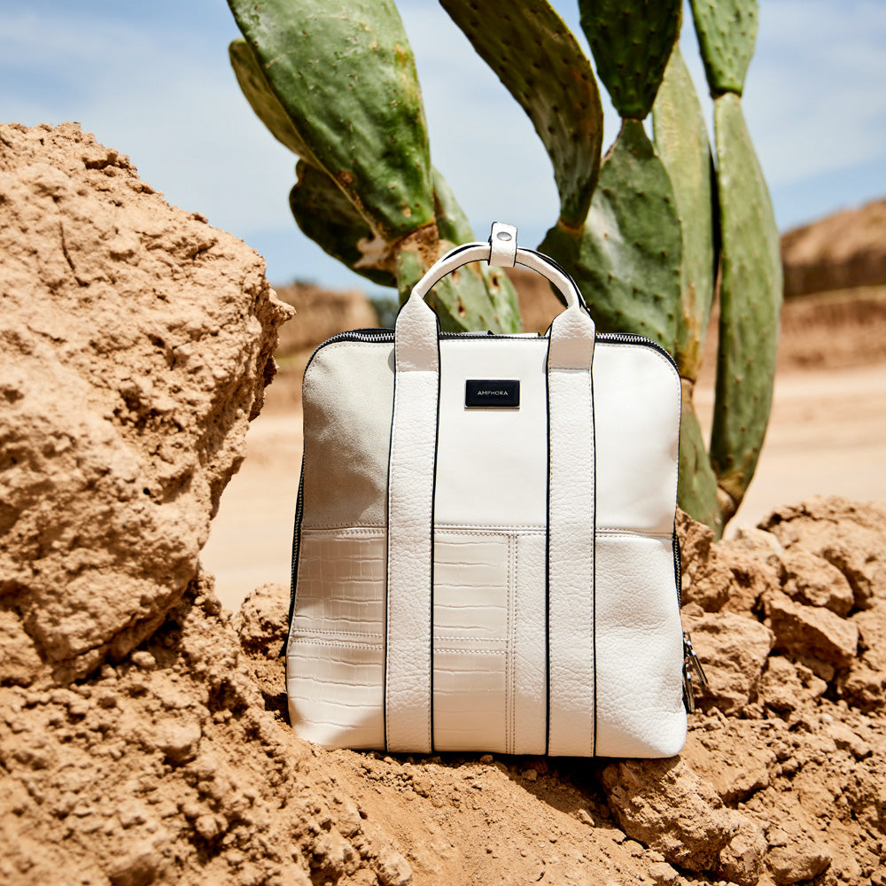 Mochila renate mediana blanco