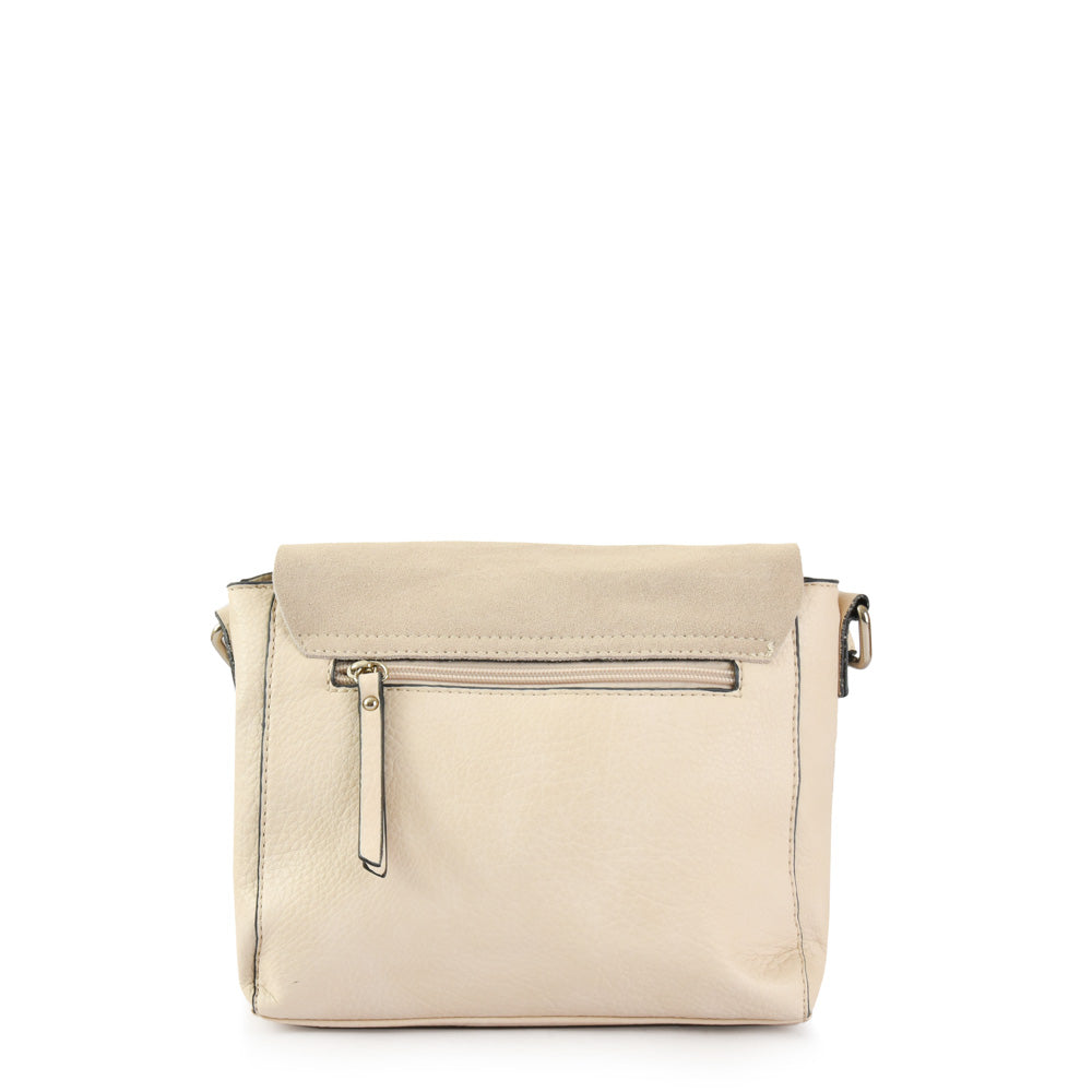 Cartera Bandolera Mediana Sandy Blanco Crudo