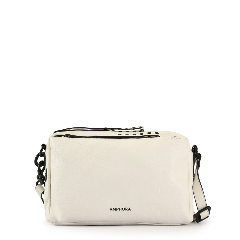 Cartera bandolera stefi mediana blanco