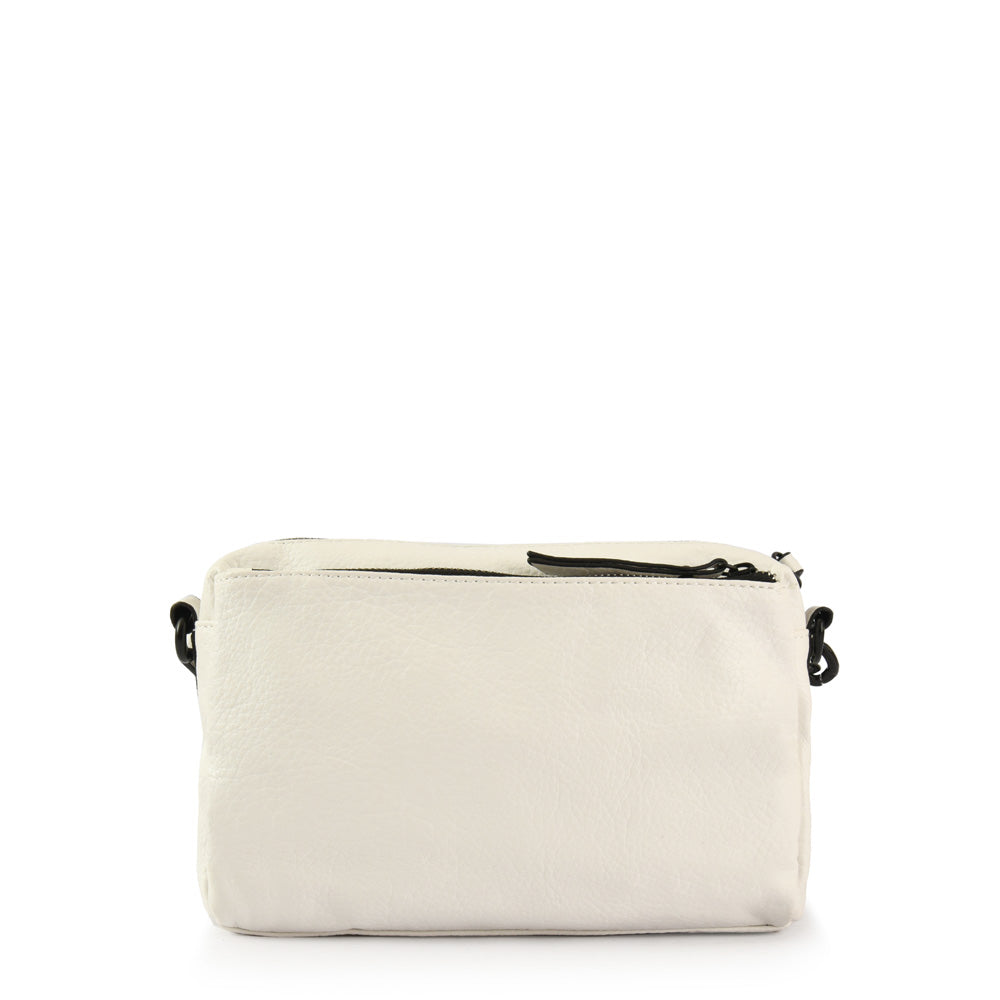 Cartera bandolera stefi mediana blanco