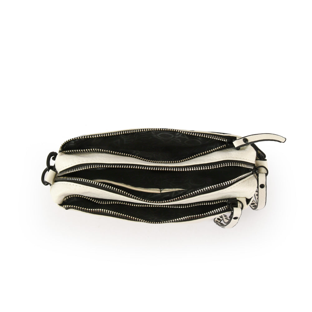 Cartera bandolera stefi mediana blanco