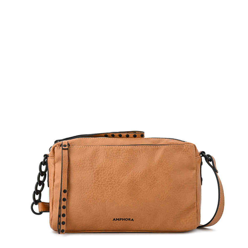 Cartera bandolera pequeña stefi camel