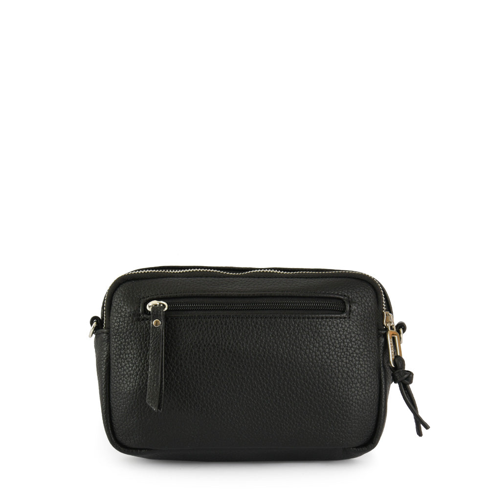 Cartera Bandolera Pequeña Lisse Negro
