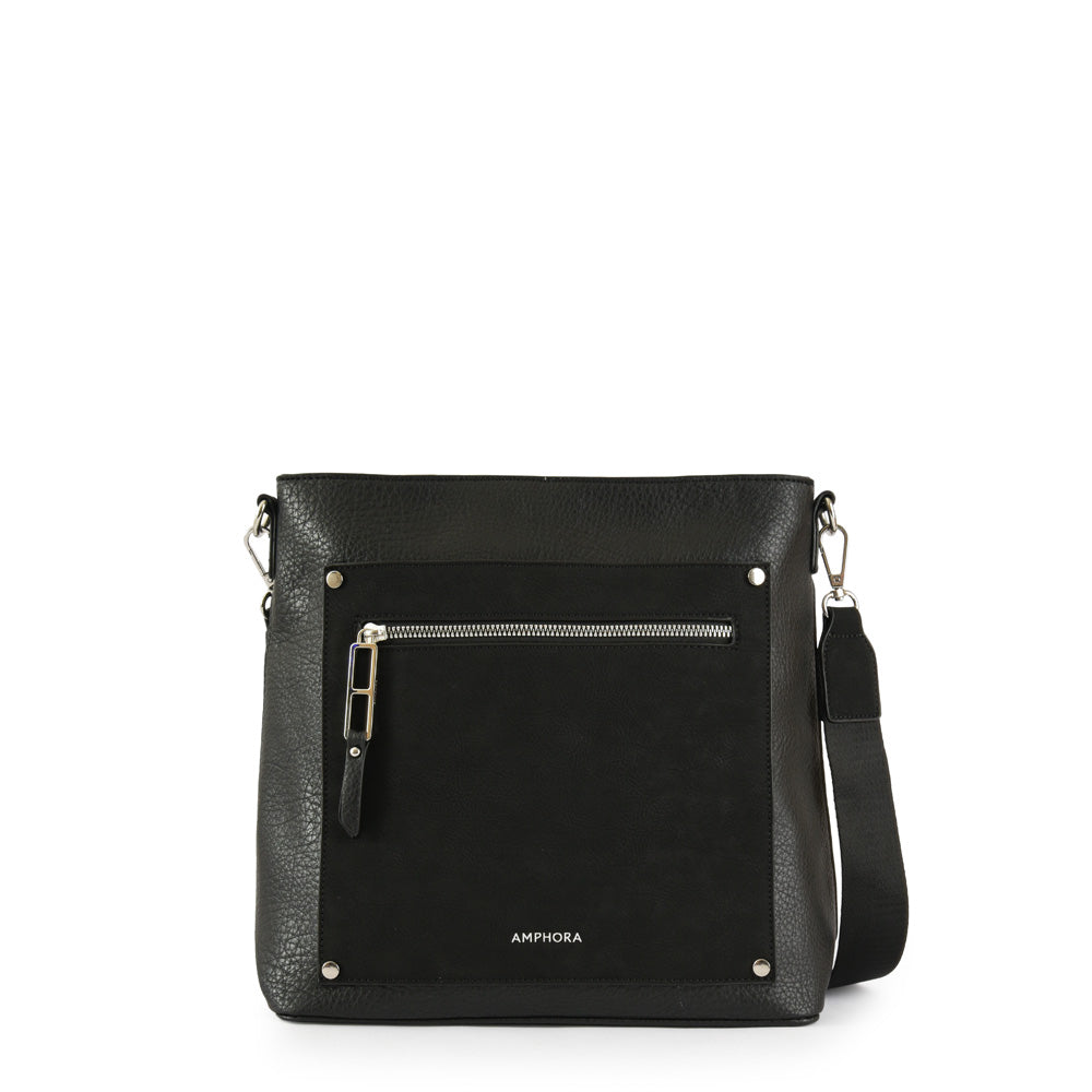 Cartera Bandolera Mediana Graz Negro