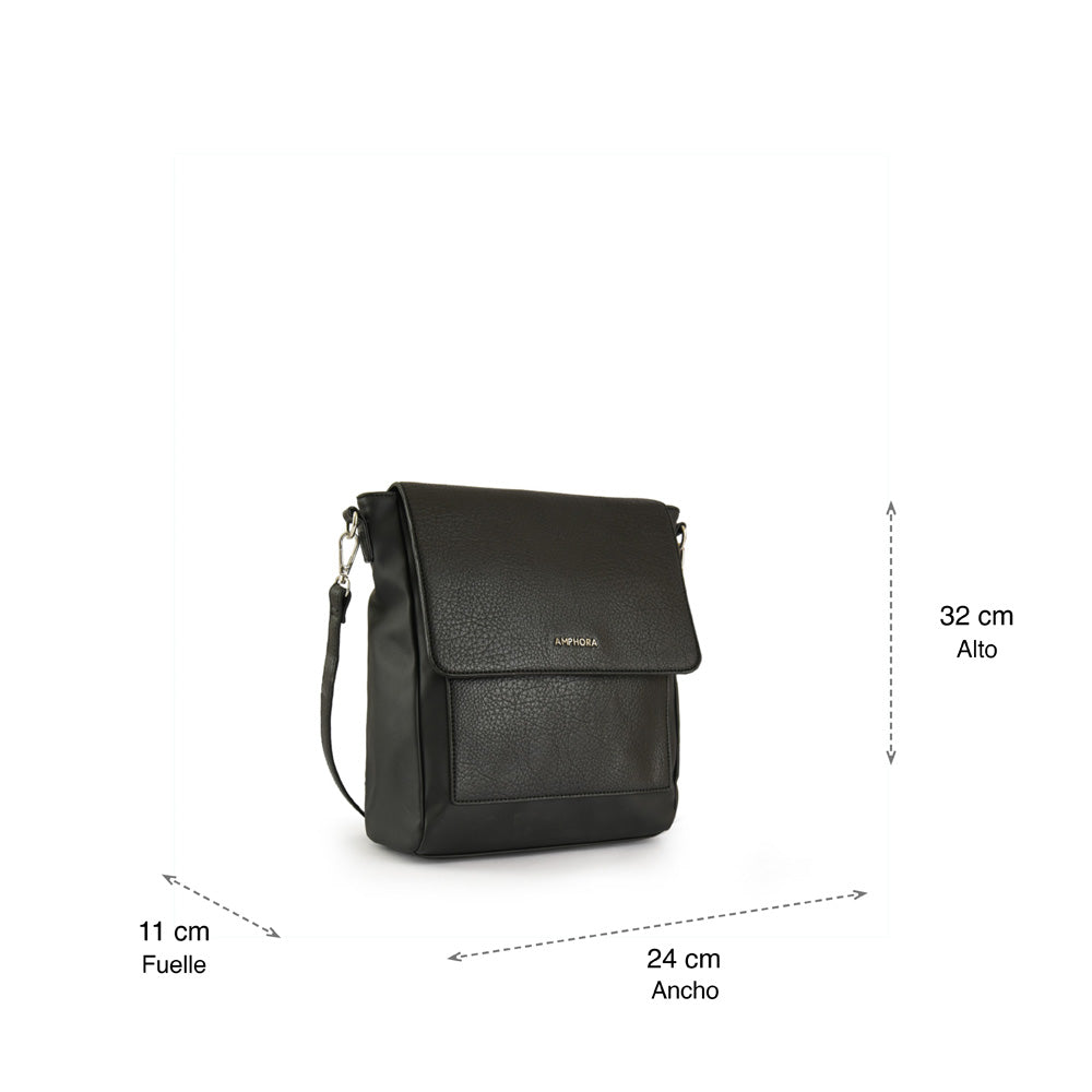 Cartera Bandolera Pequeña Balta Negro