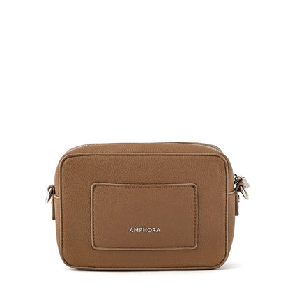 Cartera Bandolera pequeña andrea taupe oscuro