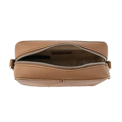 Cartera Bandolera pequeña andrea taupe oscuro