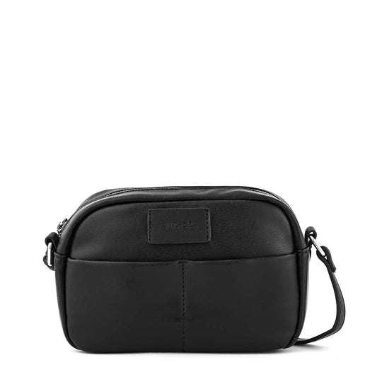 Cartera Bandolera pequeña eureka negro texturizado