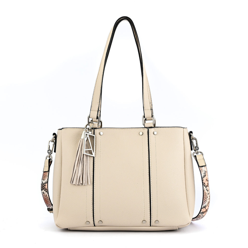 Cartera tote tres divisiones mediana leroy