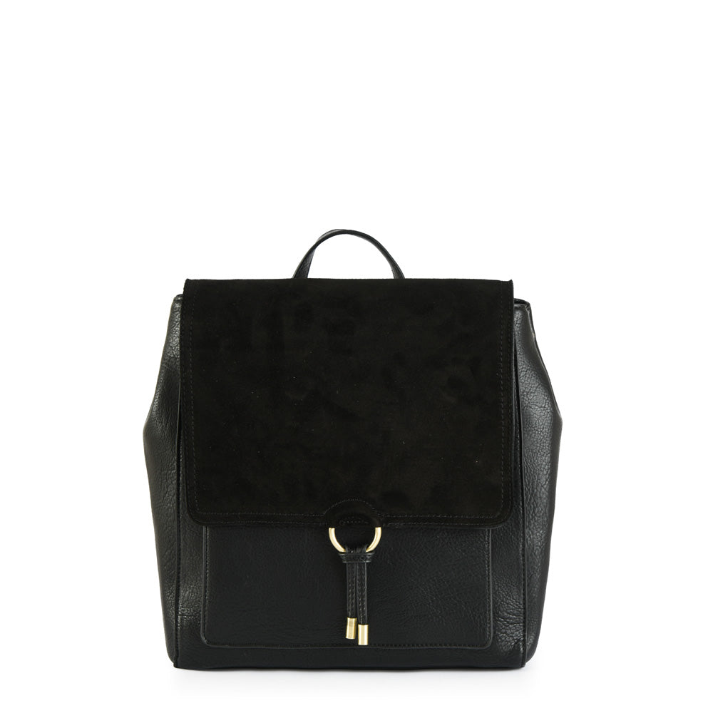 Mochila con tapa lya mediana