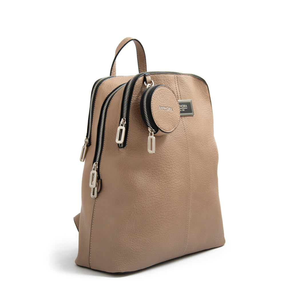 Mochila mediana girard beige oscuro