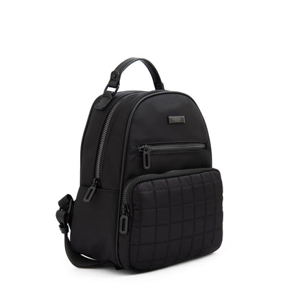 Mochila mediana lambert negro texturizado