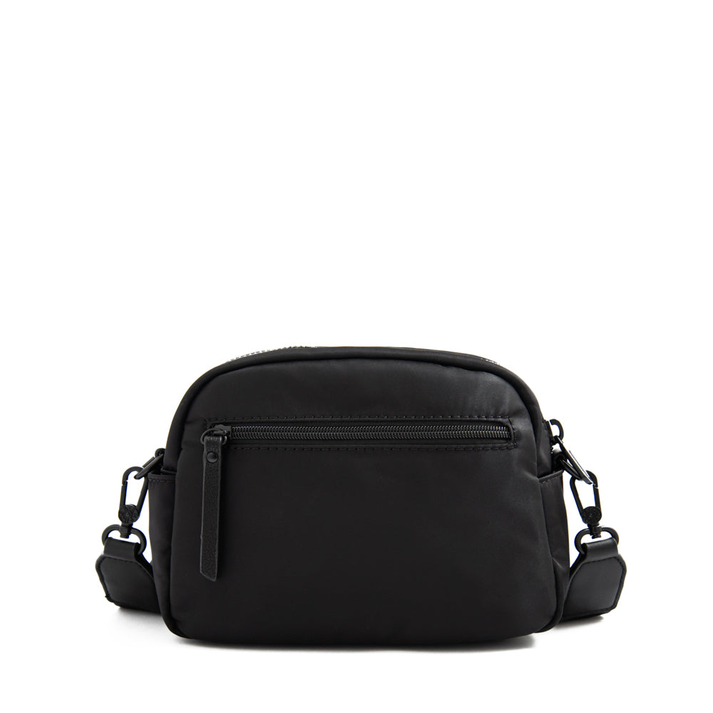 Cartera bandolera mediana lambert negro texturizado