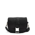 Cartera bandolera con tapa faure pequeña negro especial