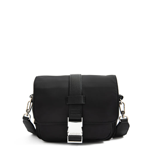 Cartera bandolera con tapa pequeña faure Negro especial