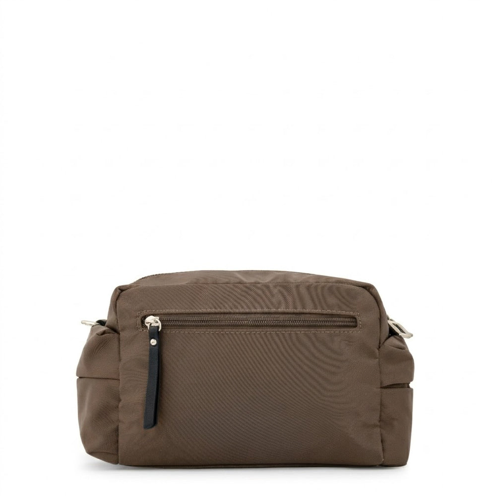 Cartera bandolera berta mediana beige oscuro