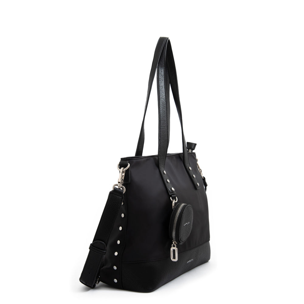 Cartera tote porta notebook meyer grande negro especial