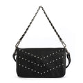 Cartera bandolera con tapa huber pequeña negro