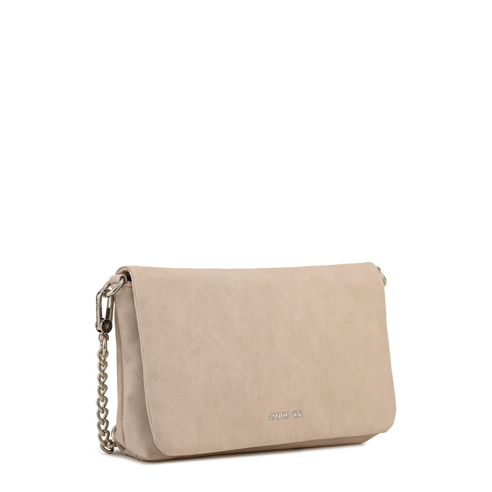 Cartera bandolera henry pequeña blanco crudo