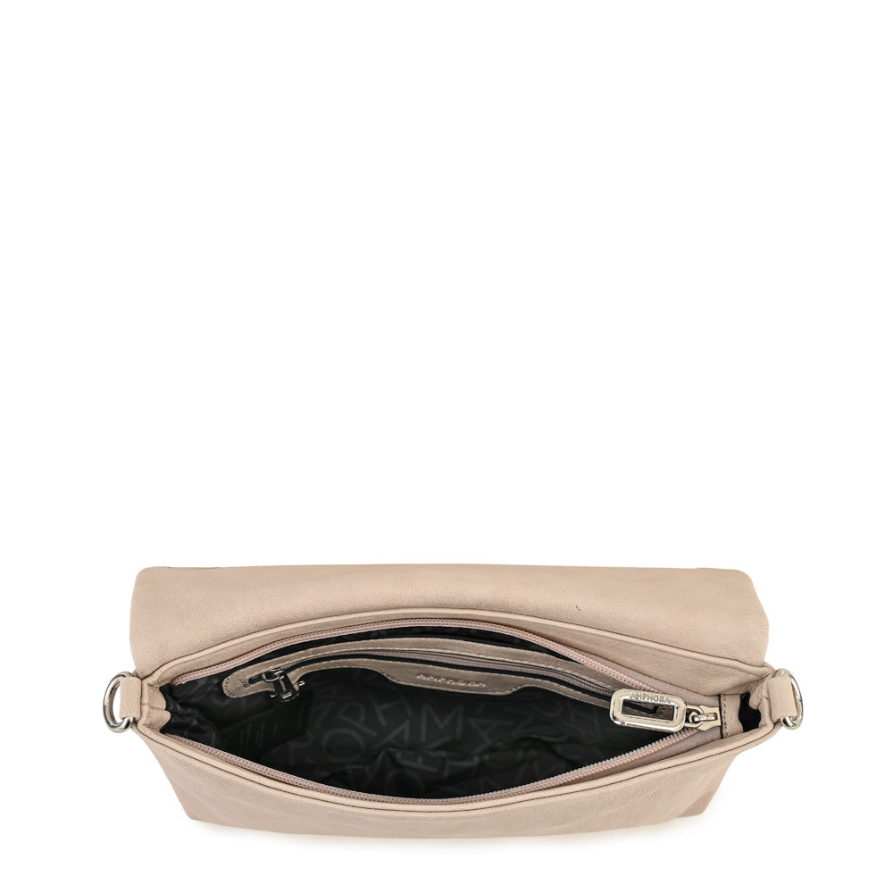 Cartera bandolera henry pequeña blanco crudo