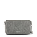 Cartera bandolera henry pequeña plateado oscuro