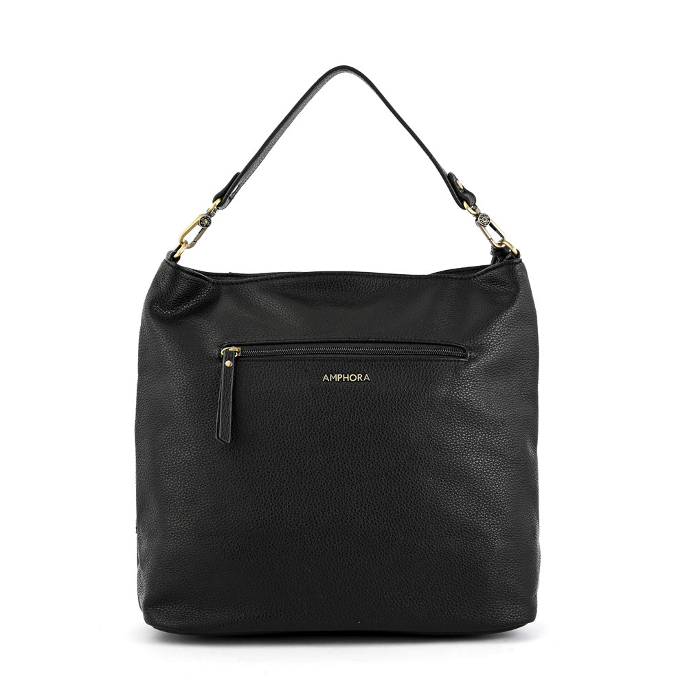 Cartera tote corte recto robin grande negro