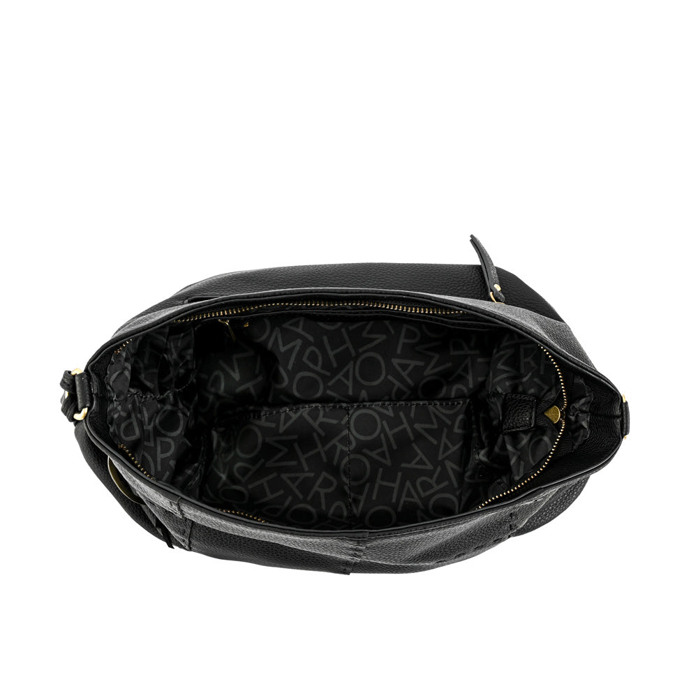 Cartera tote corte recto robin grande negro