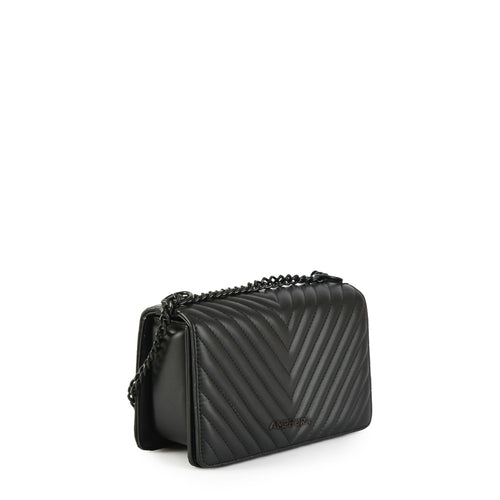 Cartera bandolera con tapa muller pequeña negro
