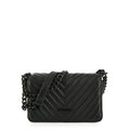 Cartera bandolera con tapa muller mediana negro