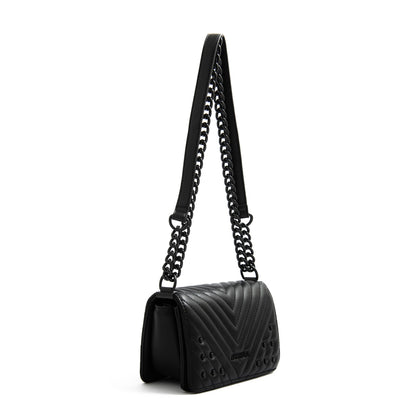 Cartera bandolera con tapa pequeña muller Negro especial