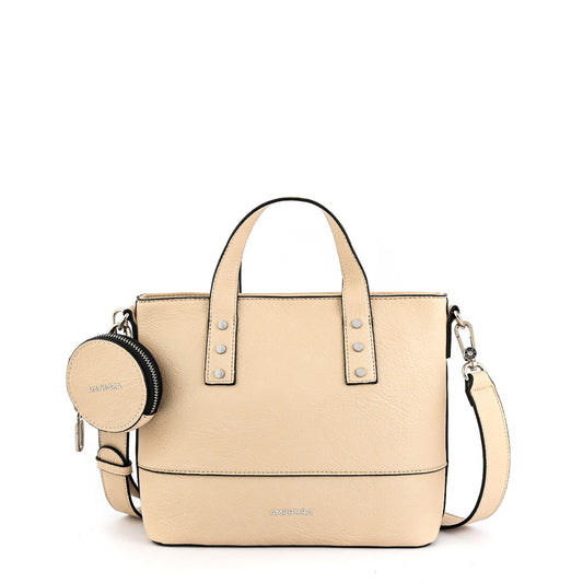 Cartera bandolera mediana meyer blanco crudo