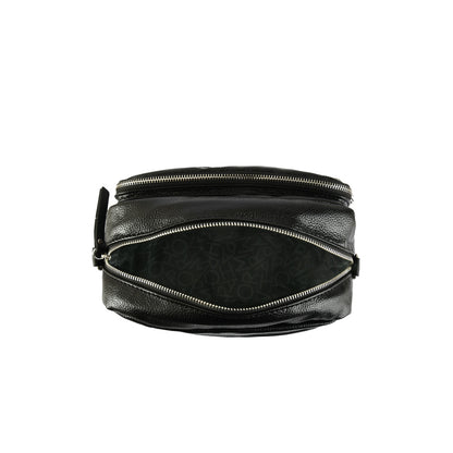 Cartera bandolera mediana metallique negro