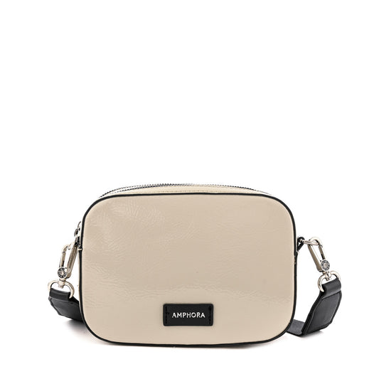 Cartera bandolera mediana marguerite blanco crudo