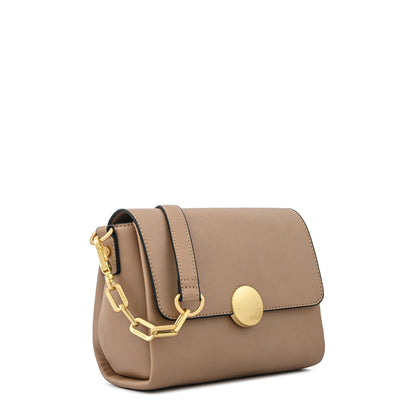 Cartera bandolera pequeña amara beige