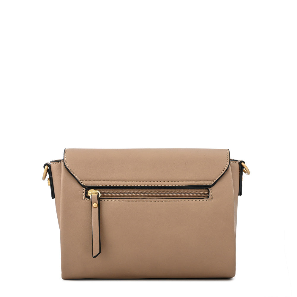 Cartera bandolera pequeña amara beige