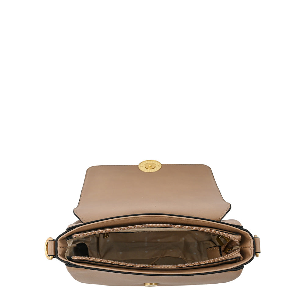 Cartera bandolera pequeña amara beige