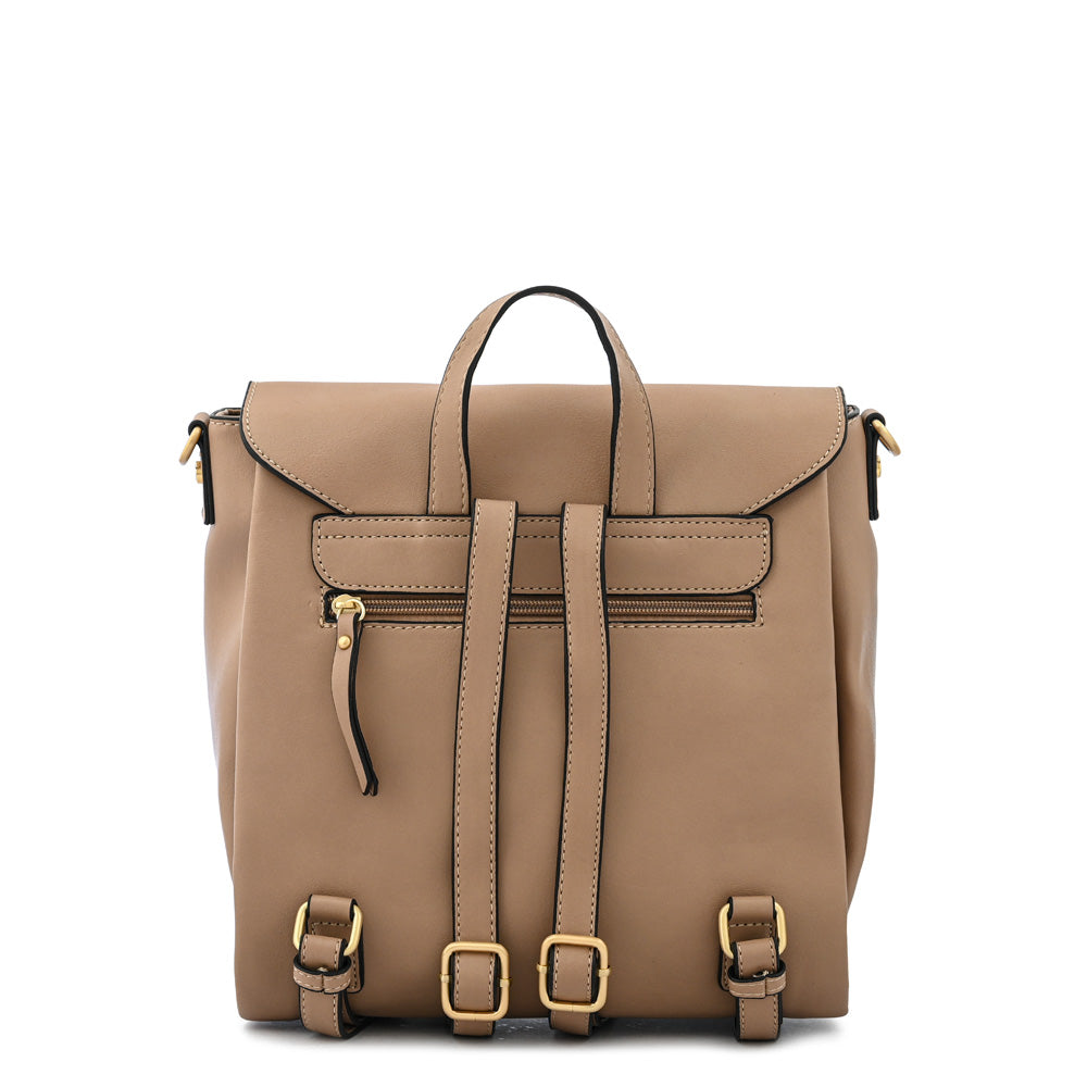 Mochila amara pequeña beige